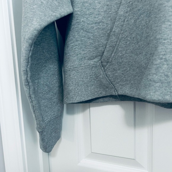 BNWT NIKE AIR JORDAN WOMEN'S FLIGHT FLEECE HOODIE (CV7737-063) GRAY US LARGE (L) - Picture 7 of 10